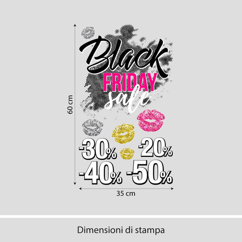 Black Friday Kisses | Vetrofania