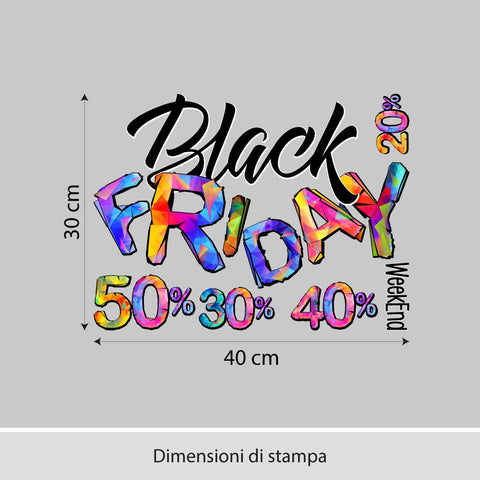 Joyfull black friday | Vetrofania