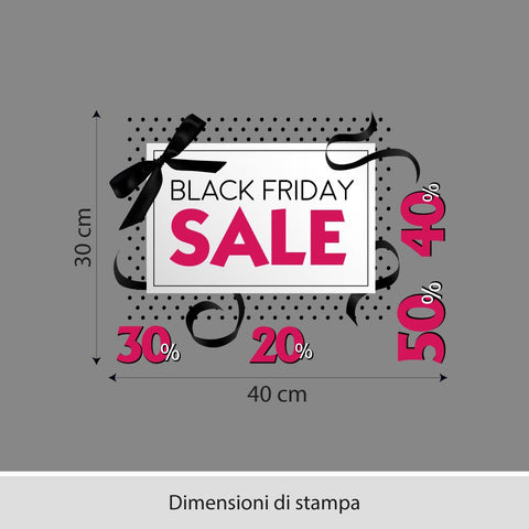 Black friday pois | Vetrofania