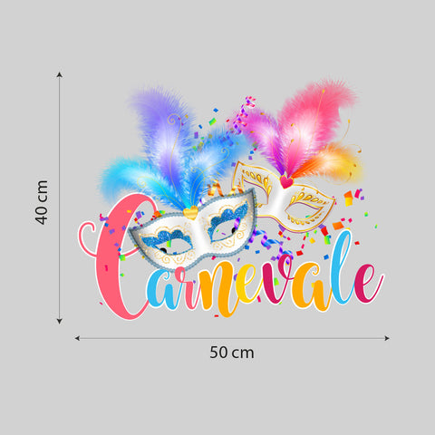 Carnevale in maschera | Vetrofania