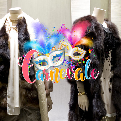 Carnevale in maschera | Vetrofania