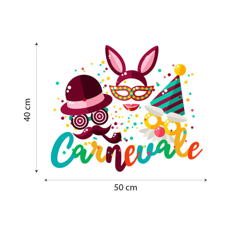 Festa in maschera | Vetrofania