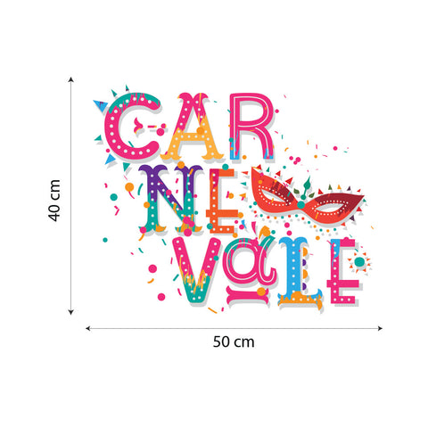 Carnevale e coriandoli | Vetrofania