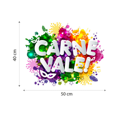 Carnevale millecolori | Vetrofania