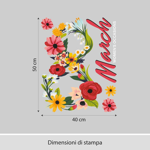 Bouquet 8 marzo | Vetrofania