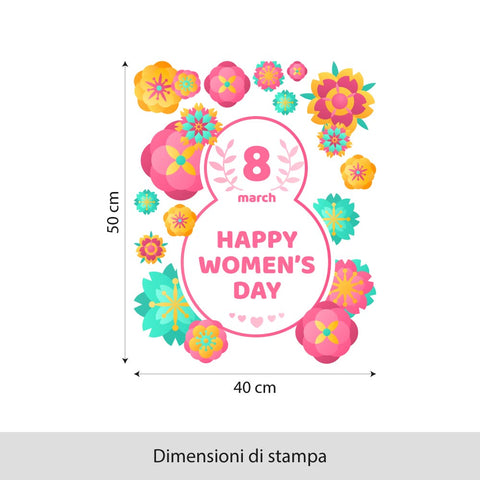 Buona festa della donna | Vetrofania