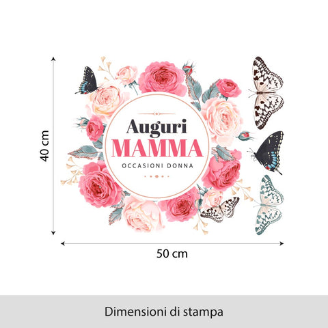 Farfalle festa della mamma | Vetrofania