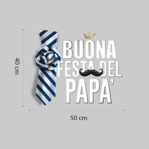 Cravatta festa del papà | Vetrofania