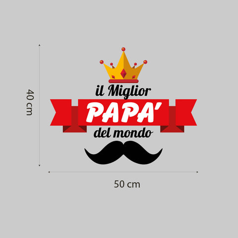 Il miglior papà del mondo | Vetrofania