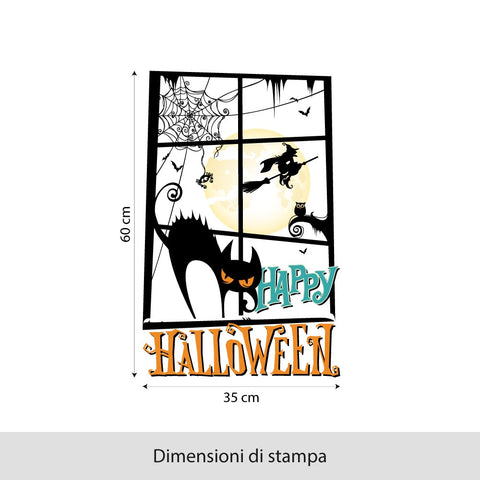 Finestra Scary Halloween | Vetrofania