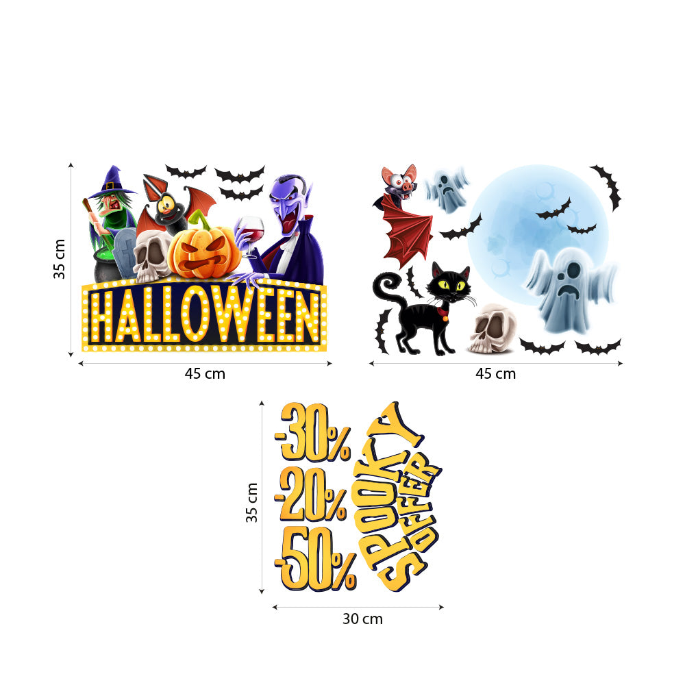 500 Adesivi A Forma Di Pipistrello Per Halloween – PVC, Dimensioni 3,8x2,9 Cm, Decorazioni Per Album, Buste, Feste, Olografici