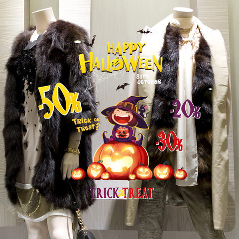 Strega di Halloween | Vetrofania