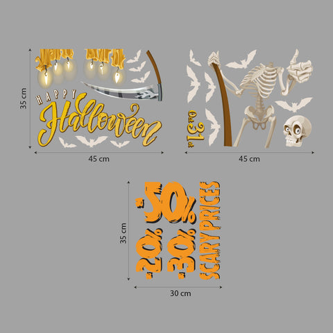 Halloween Skeleton | Vetrofania