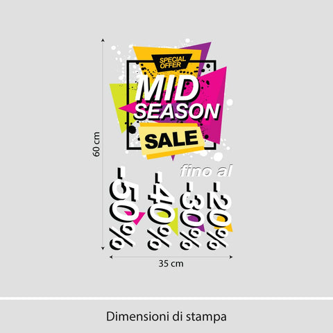 Mid Season Sale millecolori | Vetrofania