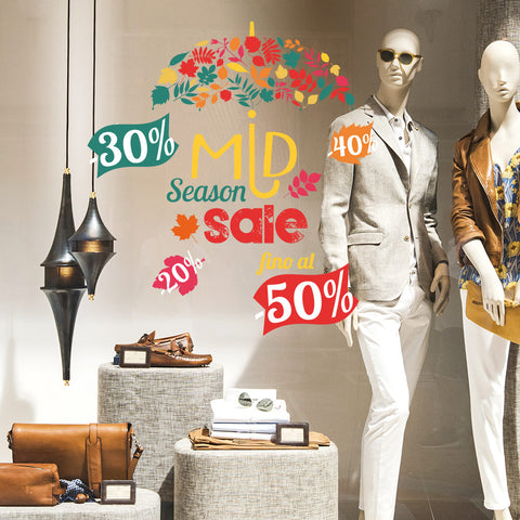 Ombrello Mid Season Sale | Vetrofania