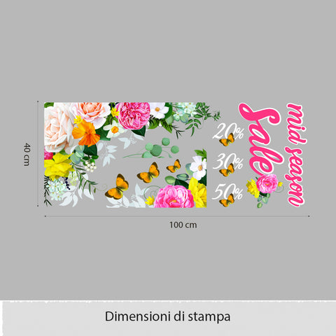 Saldi primavera | Vetrofania