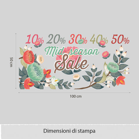 Saldi a primavera | Vetrofania