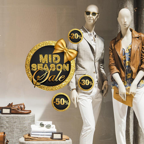 Fiocco dorato Mid Season Sale | Vetrofania