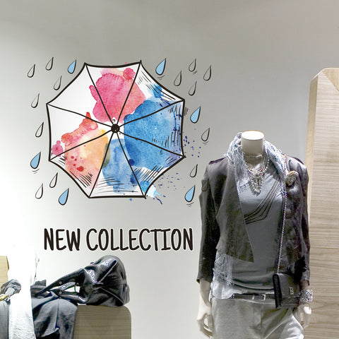 Pioggia nuova collezione | Vetrofania