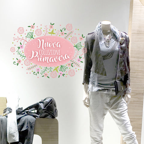 Nuova collezione Primavera | Vetrofania