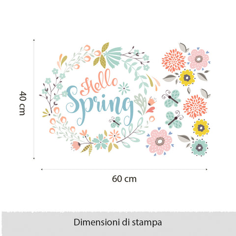 Ghirlanda Primavera | Vetrofania