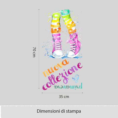 Scarpe Hello Spring | Vetrofania