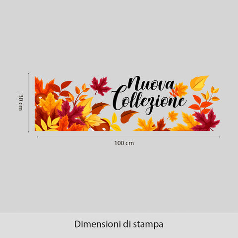 Foglie autunnali | Vetrofania