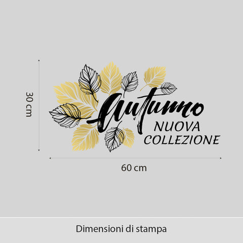 Oro autunnale | Vetrofania