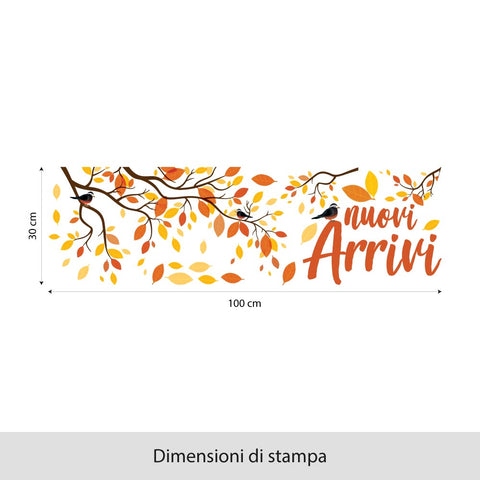 Volo autunnale | Vetrofania