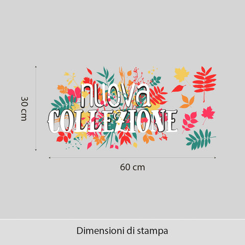 Floreale autunnale | Vetrofania
