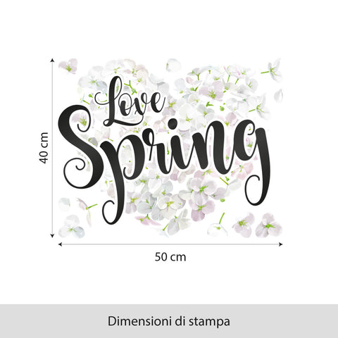 Love Spring | Vetrofania