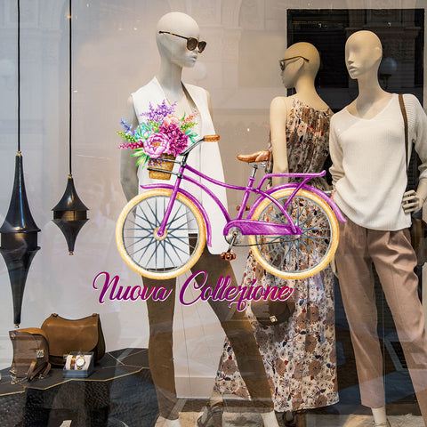 Primavera in bicicletta | Vetrofania