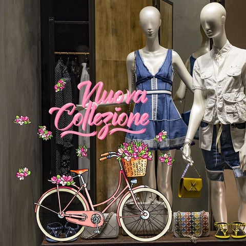 Bicicletta Nuova Collezione | Vetrofania