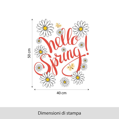 Margherita Hello Spring | Vetrofania