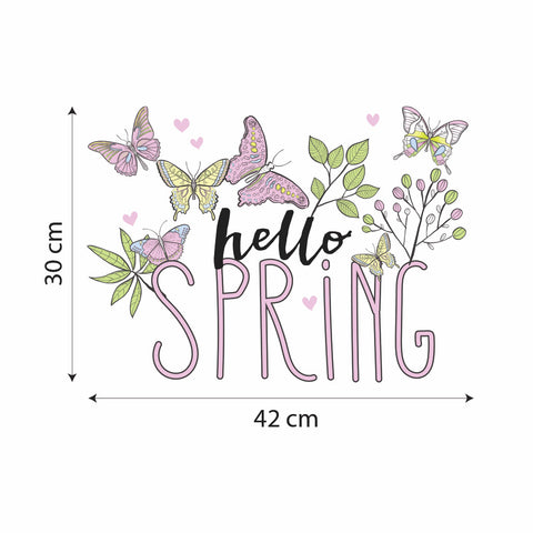 Farfalle hello spring | Vetrofania