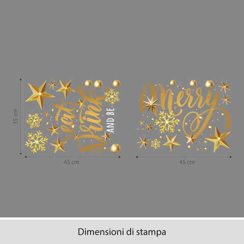 Albero Be Merry | Vetrofania