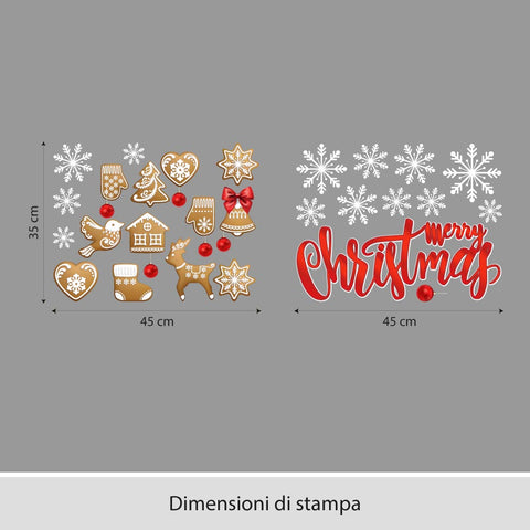 Albero di biscotti | Vetrofania