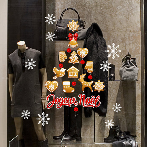 Albero di biscotti | Vetrofania