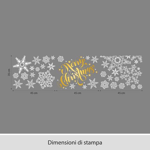 Stelle di neve | Vetrofania