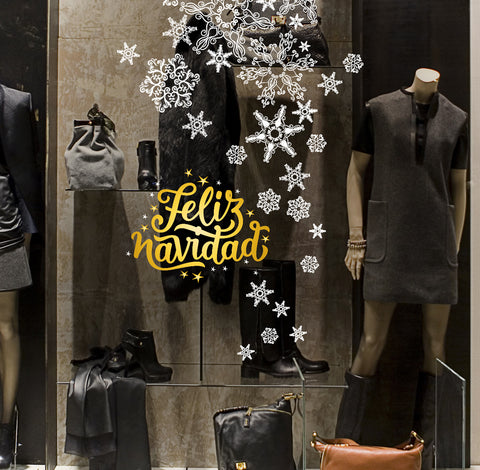 Stelle di neve | Vetrofania