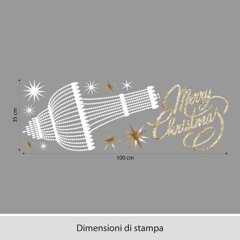 Lampadario scintillante | Vetrofania