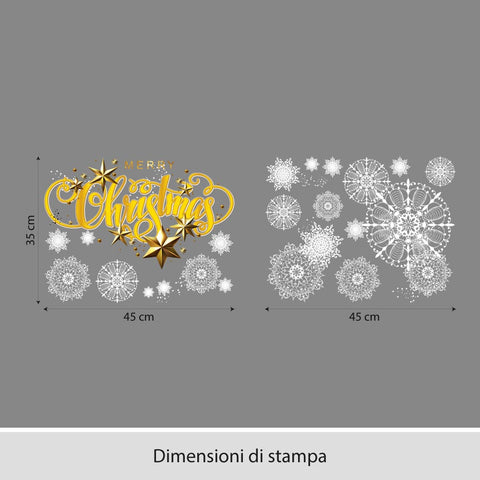 Nuvola di neve | Vetrofania
