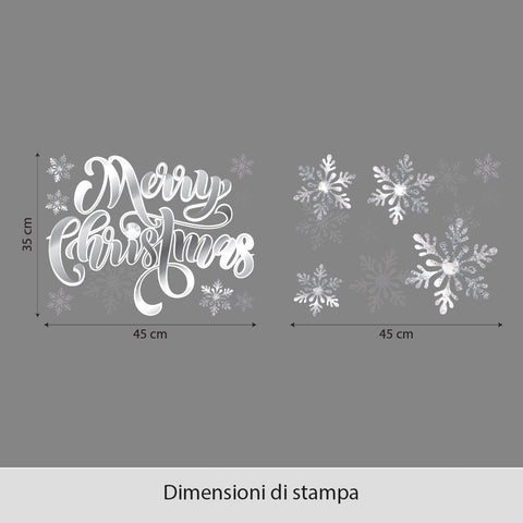 Fiocchi con diamanti | Vetrofania