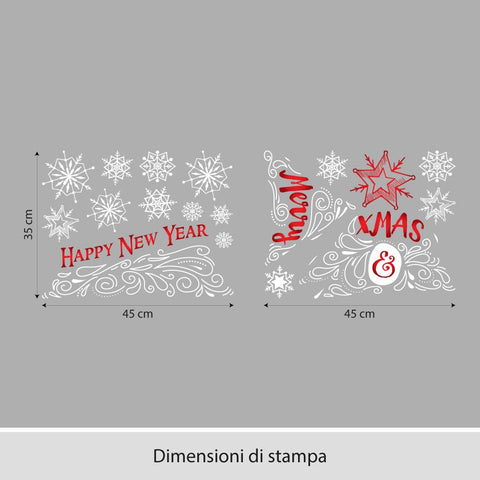 Albero xmas | Vetrofania