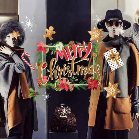 Merry christmas frame | Vetrofania