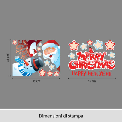 Gruppo di natale | Vetrofania