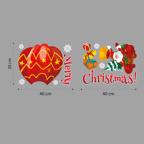 Santa Claus in mongolfiera | Vetrofania