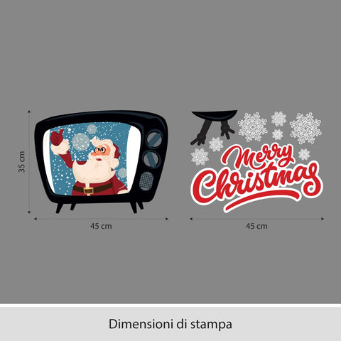 Auguri in tv | Vetrofania