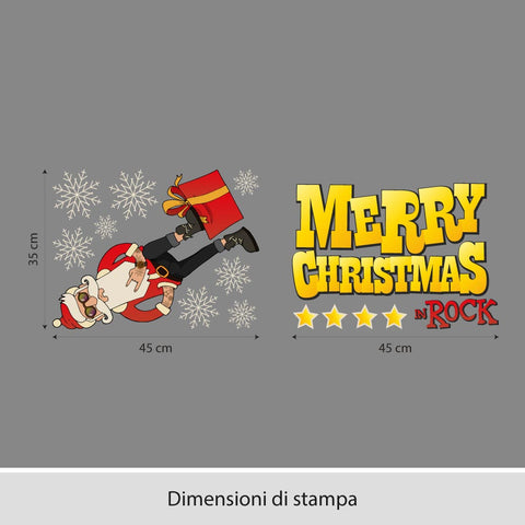 Rock Christmas | Vetrofania