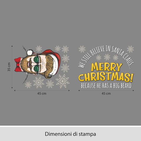 Belive in santa | Vetrofania
